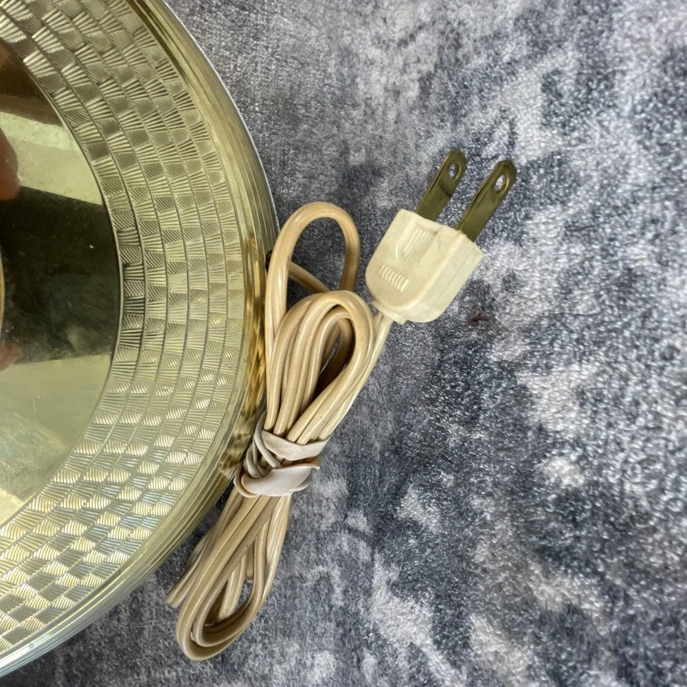 Vtg Spartus Pocket Watch Wall Clock Era Bar Is Open Closed Sign Gold Retro Decor